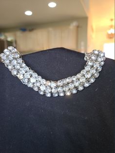 Vintage runway necklace chicos rhinestone chain necklace huge stones prong set adjustable length beautiful Runway Necklace, Vintage Runway, Rhinestone Chain, Necklace Statement, Choker Necklaces, Rhinestone Necklace, Silver Chain Necklace, Wedding Necklace, Vintage Signs