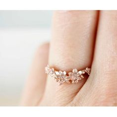 Cherry Blossom Ring, sakura ring – Silver/Gold/Rose Gold/White Gold, flower ring, engagement ring, promise ring, wedding band, wedding ringThis beautiful cherry blossom ring is delicate and elegant. Ring features 5 intricate cherry blossom flowers and buds, nestled on a pretty cherry tree branch in a chevron shape.  Cherry blossoms are revered around the world for their overwhelming beauty, and their ephemeral, fleeting nature serves as a little reminder to be present, appreciative and mindful e Cherry Tree Branch, Sakura Wedding, Petal Ring, Cherry Blossom Ring, Wallpaper Christmas, Alternative Wedding Rings, Cherry Blossom Wedding, Dainty Rings, Romantic Rings