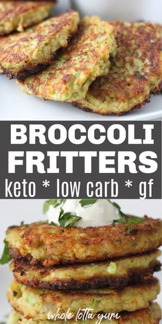 broccoli fritters keto low carb gf