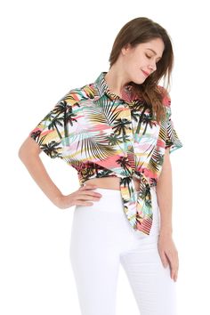 Rayon 100%, Soft and Silk Like feel Tie-up Crop Top Short Sleeve Matching Set for Men, Women, Boy and Girl Available Same Pattern,Different Style Available Tie Up Shirt, Neon Pastel, Crop Top Short Sleeve, Tie Up Crop Top, Pastel Sunset, Womens Tie, Boy And Girl, Matching Sets, Different Styles