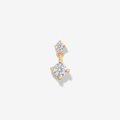 You Will Love Our Cabriole Diamond Stud Piercing In Solid 14 Karat Gold. Click Here To See This And Many More Beautiful Pieces Of Adornmonde Fine Fashion Jewelry Online. Stud Piercing, Gold Diamond Studs, Diamond Settings, Unique Diamonds, Diamond Stud, Fine Earrings, Single Earring, Earring Backs, Huggies Earrings