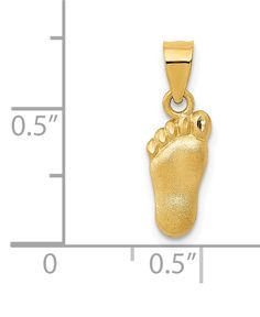 She'll love the sweet sentiment of this gold baby foot charm pendant. Macy's 14k Gold Jewelry With Polished Finish, Macy's 14k Gold Polished Jewelry, Macy's Fine Jewelry Tarnish Resistant, Macy's Fine Jewelry In 14k Gold, Macy's 14k Gold Fine Jewelry, Macy's Tarnish Resistant Fine Jewelry, Macy's 14k Gold Jewelry Gift, Macy's Yellow Gold Jewelry With Polished Finish, Macy's Yellow Gold Polished Jewelry