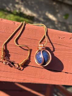 Beautiful Lapis Lazuli necklace, they are all made to order so the design will vary slightly from what is pictured.  However, they style is the same! Free + Fast Shipping! Sphere Necklace, Lapis Lazuli Necklace, Throat Chakra, Copper Chain, Healing Crystal, Lapis Lazuli, Crystal Necklace, Crystal Healing, Chakra