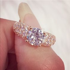 100% Brand New /18k Rose Gold Filled /Cubic Zirconia Diamond Ring/Very Bright Look Like Real Diamond Rings/ 100%Lead And Nickel Free .Will Not Tarnish Or Fade/High Quality Low Price Fast Shipping /Available Size:5/6/7/8/9/10 Luxury Rose Gold Cubic Zirconia Rings, Rose Gold Jewelry With Pave Setting In Cubic Zirconia, Rose Gold Cubic Zirconia Jewelry With Pave Setting, Rose Gold Brilliant Cut Diamond Ring Gift, Gift Rose Gold Diamond Ring With Brilliant Cut, Sparkling Rose Gold Diamond Jewelry, Luxury Sparkling Rose Gold Jewelry, Fine Jewelry Rose Gold Diamond Ring With Vs Clarity, Rose Gold Diamond Ring Fine Jewelry