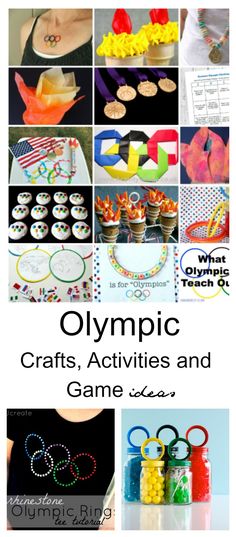 olympic crafts, activities and games for kids