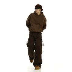 Model is 5ft 9''(176cm) tall, 145 lbs(66kg) weight and wearing a size L168cm 59kg wearing a size M - BROWN- Wide straight fit- Cargo style- Side pockets (large) Straight Cargo Pants, Cargo Style, Passion For Fashion, Cargo Pants, Pants, How To Wear, Trousers