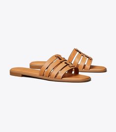 Ines Multi-Strap Slide: Women's Designer Sandals | Tory Burch Tory Burch Slides, Sport Sandals, Footwear Design Women, Designer Sandals, Leather Working, Mother’s Day, Designer Shoes, Designing Women, Tory Burch