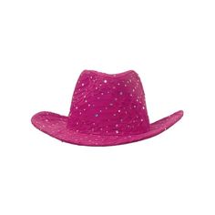 A very fashionable cowboy hat that is accented all over with glitter style sequins. This is a great costume or pageant hat for the cool cowgirl. Size: One Size.  Color: Pink.  Gender: unisex.  Age Group: adult. Western Fedora With Curved Brim For Parties, Western Style Fedora With Curved Brim For Parties, Western Mini Hat With Flat Brim For Party, Western Style Party Top Hat With Curved Brim, Western Style Mini Hat With Flat Brim For Party, Western Style Top Hat With Curved Brim For Party, Western Style Curved Brim Top Hat For Party, Western Summer Party Fedora, Western Style Fedora For Summer Party