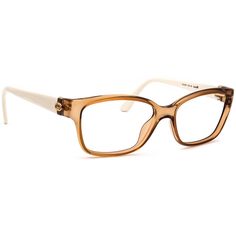 Condition: Pre-Owned: In Pristine Condition.  . Brand: Gucci . Model: GG 3627 CS1 . Color: Honey/White . Material: Optyl . Shape: Square. Made in: Italy. Lenses: These eyeglasses do not come with lenses, which is ideal to fit them with your own prescription or non-prescription lenses. To make lenses that are a perfect fit, your lab technician will use a tracer machine that traces the shape of the frame for the exact measurements. . Note: Does NOT come with case and/or accessories however the ite White Square Frame, Gucci Printed Eyeglasses, Lab Technician, Eye Wear Glasses, Eyeglasses For Women, Square Frames, Eyewear Sunglasses, Prescription Lenses, Sunglasses Accessories