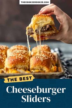 the best cheeseburger sliders on a platter