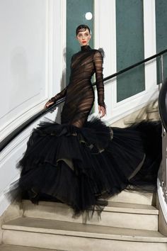 Draped Gown, Elegant Gowns, Drape Gowns, Goth Girl, Senior Prom, 31 Days, Christian Siriano, Fashion Board, Mode Inspo