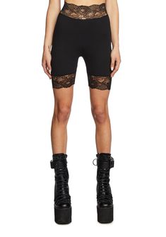 Current Mood Lace Trim Biker Shorts Mood Grunge, 90s Platform Shoes, Grunge Clothing, Lace Up Leggings, Beautiful Disaster, Rock Fashion, Pride Outfit, Punk Rock Fashion, Current Mood