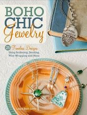 the cover of boho chic jewelry, featuring an assortment of necklaces and pendants