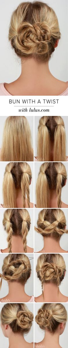 Need an updo? I got plenty. Ten tutorials to get you through your laziest of days. Spoilers: Most of them are braids. Twisted Bun, Side Hairstyles, Wedding Guest Hairstyles, Trendy Wedding Hairstyles, Hair Braiding, Bun Hair