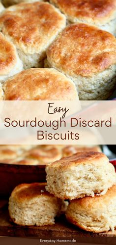 easy sourdough biscuits are the perfect side dish for any occasion