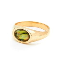 Tarin Thomas | Artie Ring Serving as the mini flat top, the 'Artie' features an oval flat top set with a 8x6mm abalone, incorporating the element of shape into a minimalist design. Available in sterling silver and yellow brass finishes, this ring is perfect to pop onto your pinky finger and go. 8x6mm Oval Abalone No two stones are alike Available in Sterling Silver and Yellow Brass Made in New York City Made to order, please allow 5-10 business days for production Pinky Finger, Sophisticated Jewelry, Top Rings, Flats Top, Birthstone Necklace, Signet Ring, Accessories Necklace, Vintage Accessories, Favorite Things Gift