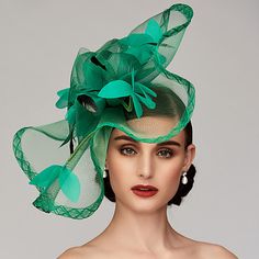 Category:Fascinators,Headpiece,Kentucky Derby Hat; Embellishment:Floral,Flower,Feather; Gender:Women's; Quantity:1pc; Occasion:Ladies Day,Horse Race; Material:Feather,Net; Head Circumference:54-58; Front page:WE; Shipping Weight:0.075 Derby Hats Fascinators, Feather Headpiece, Horse Race, Fascinator Headband, Melbourne Cup, Feather Fascinators, Kentucky Derby Hats, Kentucky Derby Hat, Flower Headpiece