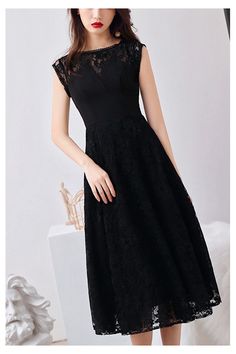 10% off now! Shop retro black lace midi semi formal dress sleeveless online. Sheprom offers formal, party, casual & more style dresses to fit your special occasions. Semi Formal Dress, Lace Midi, Formal Party, Style Dresses, Dress Sleeveless, Formal Dress, Semi Formal, Black Lace, Special Occasion