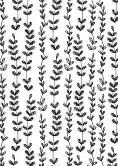 a black and white drawing of leaves on a white background seamless pattern stock illustration