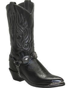 Sage by Abilene Boots Women's Concho Harness Boots, Black Women's Cowboy Boots, Black Cowgirl Boots, Boots Country, Black Leather Cowboy Boots, Womens Cowgirl Boots, Black Cowgirl, Black Cowboy Boots, Dr Shoes, Boot Barn