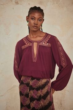 BLUSA OVERSIZE BORDADO ÉTNICO Estilo Boho Chic, Estilo Boho, Winter 2024, Kimonos, Boho Chic, Fall Winter