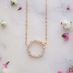 Mom Necklace – Wander + Lust Jewelry Mrs Necklace, Girlfriend Necklace Gift, Wreath Necklace, Floating Diamond Necklace, Gold Circle Necklace, Necklace Love, Diamond Solitaire Necklace, Dainty Gold Necklace, Infinity Necklace