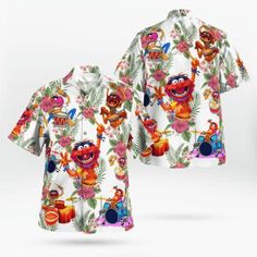 Animal Muppet Hawaiian Shirt Gift For Your Girlfriend Boyfriend Gift For Love Gift For Friend Best Valentine Present Holiday Gift Animal Muppet, Aloha Beaches, The Muppet Show, Valentines Presents, Tropical Flower, Gifts For Your Girlfriend, Hawaii Shirt, Beach Shirts, Summer Shirts