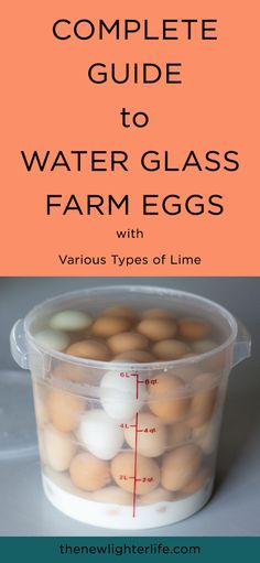 the complete guide to water glass farm eggs