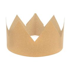 a crown made out of cardboard on a white background