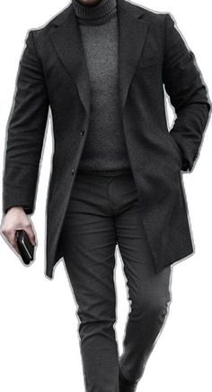 Mens Fashion Coat, A Man In A Suit, Mens Business Casual Outfits, Man In A Suit, Mens Business, Stylish Men Casual, Men Stylish Dress, Fashion Suits For Men, Winter Outfits Men