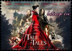 the movie poster for tale of tales starring actors in period costumes, with an image of a man and woman