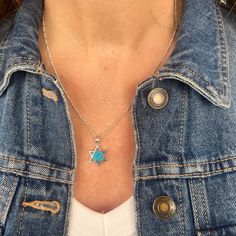 "A beautiful Star is of David with Opal made in 925 Sterling Silver. A beautiful piece to add to your collection or to give as a special gift. This piece of jewelry comes wrapped in a nice package and is ready to be given as a gift. ❤ 𝗠𝗘𝗔𝗦𝗨𝗥𝗘𝗠𝗘𝗡𝗧𝗦 ❤ Pendant height: 0.59\"/ 1.5 cm Please choose your preferred length from the list above. ❤ 𝗠𝗬 𝗦𝗧𝗢𝗥𝗘 ❤ Feel free to take a look at my shop (below) for more beautiful items and inspiration For more Judaica pendant necklaces: http://bit.ly/3UBSknF Back to my shop:  https://etsy.me/2ZBJCus ❤ 𝗔𝗕𝗢𝗨𝗧 𝗠𝗬 𝗟𝗜𝗧𝗧𝗟𝗘 𝗦𝗧𝗢𝗥𝗘 ❤ *If you have any questions or requests do not hesitate and just write to me about what bothers you.* ♥ Thank you so much for visiting my store, hope you enjoy shopping with me ♥ ♥ Please don't forget t Star Charm Jewelry Gift, Silver Star Of David Charm Jewelry, Sterling Silver Star Of David Necklace For Anniversary, Sterling Silver Star Gemstone Jewelry, Sterling Silver Jewelry Pendant With Star Charm, Sterling Silver Necklace With Star Charm For Anniversary, Spiritual Star-shaped Gemstone Jewelry, Sterling Silver Star Necklace For Anniversary, Silver Star Of David Birthstone Jewelry