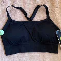 Champion Seamless Sports Bra. Nwt. Black Size Xs (Fits 30ab, 32a) Duo Dry Moisture Wicking Removable Cups Adjustable Straps I Ship Daily M-F. If Purchase Is Made After 4pm Est It Will Ship The Next Day. Black Sports Bra With Built-in Bra And Medium Support, Sporty Black Sports Bra With Built-in Bra, Black Stretch Sports Bra For Light Sports, Black Training Bra With Light Support, Black High Stretch Seamless Sports Bra, Black Seamless Sleeveless Sports Bra, Sporty Black Bra For Gym, Sporty Black Gym Bra, High Stretch Sports Bra In Black