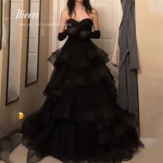 Aileen Luxurious Turkish Evening Gowns for Women Elegant Party Dresses for Long Wedding Suitable Prom Dress Tulle, Dress With Gloves, Elegant Party Dress, Prom Dress Inspo, Prom Dresses Elegant, Tulle Evening Dress, Sweetheart Prom Dress, Elegant Party Dresses, Black Prom Dress