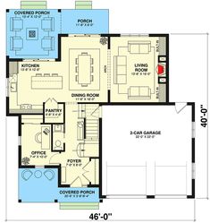 the floor plan for this modern home