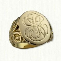 Oval Scroll Signet Ring 1524 11mm x 14mm top: Sizes 4-8 http://www.custom-signet-rings.com/ Please email with any questions. Gold Oval Engraved Ring With Polished Finish, Oval Engraved Ring With Polished Finish In Gold, Gold Oval Ring With Polished Finish, Classic Gold Etched Signet Ring, Gold Etched Signet Ring For Anniversary, Antique Personalized Engraved Gold Ring, Antique Personalized Engraved Ring For Formal Occasions, Oval Engraved 14k Gold Signet Ring, Heirloom Engraved Signet Ring For Memorial