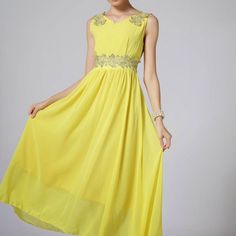 New With Tags, Yellow. Chiffon Maxi Dress, Side Zipper, Great Wedding Guest Dress. Please Note All Of The Measurements. Sleeveless, Lightweight And Flowey. Not A High End Brand But Looks Unique And More Expensive Than It Is. Please Ask Questions. Sleeveless Chiffon Dress For Wedding, Sleeveless Chiffon Bridesmaid Dress, Sleeveless Chiffon Wedding Dress, Spring Sleeveless Chiffon Dress For Banquet, Sleeveless Chiffon Dress For Spring Banquet, Summer Banquet Dress In Georgette, Elegant Chiffon Sleeveless Dress For The Beach, Summer Georgette Dress For Banquets, Flowy Sleeveless Chiffon Dress For Banquet