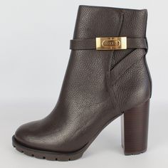 Size: Us 9 Color: Coconut Condition: New With Box Msrp: $568 Description: Leather Full Lining Gold-Tone Hardware Round Toe Ridged Rubber Sole Side Zip Fastening Imported Composition Outer: Leather 100% Lining: Leather 100% Sole: Rubber 100% Tory Burch Boots, Black Heeled Boots, High Heel Boots, Heeled Booties, Black High Heels Shoes, Tory Burch Heeled Boots, Business Casual Shoes, Business Casual Footwear, Dress Shoes Business Casual, Shoes To Wear With Business Casual, Tory Burch Shoes Sale, Le Luxury Ankle Heeled Boots For Office, Luxury Formal Boots With Heel Tab, Luxury Boots With Reinforced Heel And Ankle Strap, Luxury Heeled Boots With Leather Lining And Round Toe, Luxury Ankle Strap Boots With Reinforced Heel, Luxury Ankle-high Boots For Office, Brown Business Boots With Buckle Closure, Luxury Calf Leather Boots For Office, Luxury Calf Leather Office Boots