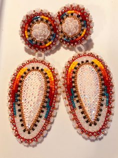 Beaded Earrings Tutorials, Bead Embroidery Patterns, Beading Patterns Free