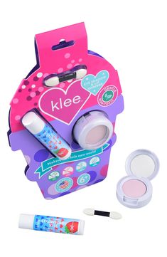 What it is: Introduce tweens to makeup with this gentle, mineral-based set that's nontoxic and won't irritate sensitive skin.Kit includes:- Sierra Amble Eye Shadow (0.07 oz.)- Strawberry Kiss Lip Shimmer (0.15 oz.)- Eyeshadow applicator Warning: Choking hazard. Small parts. Not for children under 3 years 8" x 6" x 0.5" Talc-free; paraben-free; phthalate-free; petrolatum-free; gluten-free; mineral oil-free; synthetic fragrance-free Cruelty-free Made in the USA Honeysuckle Flower, Pastel Butterflies, Lime Oil, Hairstyling Products, Kids Candy, Rollerball Perfume, Makeup Gift, Beauty Sale, Fragrance Design