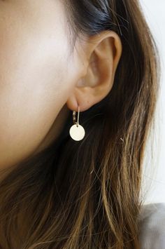 14k Gold Filled Disc Drop Earrings / Silver Disc | Etsy Minimalist Sterling Silver Tarnish Resistant Earrings, Minimalist 14k Gold Dangle Jewelry, Minimalist Yellow Gold Jewelry With Matching Earrings, Minimalist Tarnish Resistant Sterling Silver Earrings, Minimalist Tarnish-resistant Sterling Silver Earrings, Minimalist 14k Gold Teardrop Jewelry, Minimalist 14k Gold Filled Teardrop Jewelry, Minimalist 14k Gold-filled Dangle Jewelry, Minimalist 14k Gold Filled Dangle Jewelry