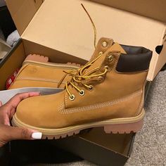 Never Worn Timberland Boots Timberland Winter Work Boots With Round Toe, Casual Ankle-high Timberland Work Boots, Trendy Timberland Boots With Round Toe, Timberland Work Boots With Round Toe For Fall, Timberland Kids, Shoe Ideas, Timberlands Shoes, Girly Shoes, Timberland Shoes