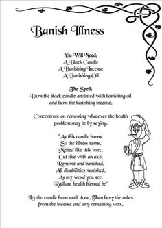 ...Banish Illness Health Spell, Banishing Spell, Hoodoo Spells, Witchcraft Spells For Beginners, Be Friendly, Spells For Beginners, Wiccan Magic, Magic Spell Book