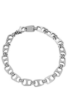 King Baby sterling silver bracelet Modern White Gold Jubilee Charm Bracelet, Silver Bracelets With Rectangular Links And Sterling Clasp, Everyday White Gold Oyster Bracelets, Everyday White Gold Sterling Silver Bracelet With Solid Link, Sterling Silver Charm Bracelet With Solid Link Construction, Sterling Silver Charm Bracelet With Solid Links For Everyday, Silver Sterling Bracelets With Rectangular Links, Sterling Silver Chain Bracelet With Solid Link, Sterling Silver Bracelet With Silver Chain For Everyday Wear