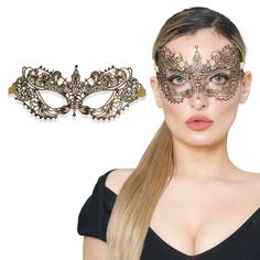 PRICES MAY VARY. Elegant Design: These masquerade masks are a must-have accessory for any formal event or party, adding a touch of sophistication and mystery to your outfit. The intricate lace pattern and beautiful colors make them a show-stopping accessory that is sure to turn heads and make you feel like a true queen Comfortable Fit: We know that comfort is just as important as style, which is why these masks are made from lightweight and breathable materials that feel great against your skin. Gold Masquerade Mask, Black Masquerade Mask, Lace Masquerade Masks, Masquerade Ball Party, Luxury Mask, Masquerade Masks, Lace Mask, Half Face Mask, Masks Masquerade