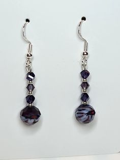 PRODUCT STYLE:      Purple Bicone Dangle Earrings  DESCRIPTION: These earrings are made with purple round and bicone glass beads. Beaded Earrings Diy, Earrings Diy, Raleigh Nc, Diy Earrings, Beaded Earrings, Glass Beads, Dangle Earrings, Jewelry Earrings, Jewelry Making