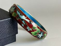 Vintage Chinese Cloisonne Enamel Bracelet Wide Hinged Bangle  | eBay Chinese Cloisonne, Cloisonne Jewelry, Beijing China, Cloisonne Enamel, Enamel Bracelet, Hinged Bangle, Beijing, Vintage Watches, Antique Jewelry