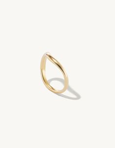 Plain Tidal Band – Sophie Ratner Jewelry Modern Twist Yellow Gold Bypass Ring, Modern Twist Yellow Gold Bypass Ring For Formal Occasions, Modern Twist Open Band Bypass Ring For Formal Occasions, Formal Bypass Ring With Modern Twist, Modern Twist Yellow Gold Recycled Jewelry, Modern Twist Yellow Gold Jewelry In Recycled Gold, Modern Twist Bypass Ring With Polished Finish, Modern Bypass Ring With Polished Finish For Formal Occasions, Modern Twist Yellow Gold Jewelry With Ring Detail