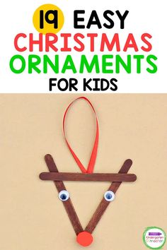 an easy christmas ornament for kids to make with sticks and yarn is the perfect holiday craft