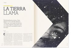 an open book with the words la tiera llama written in black and white